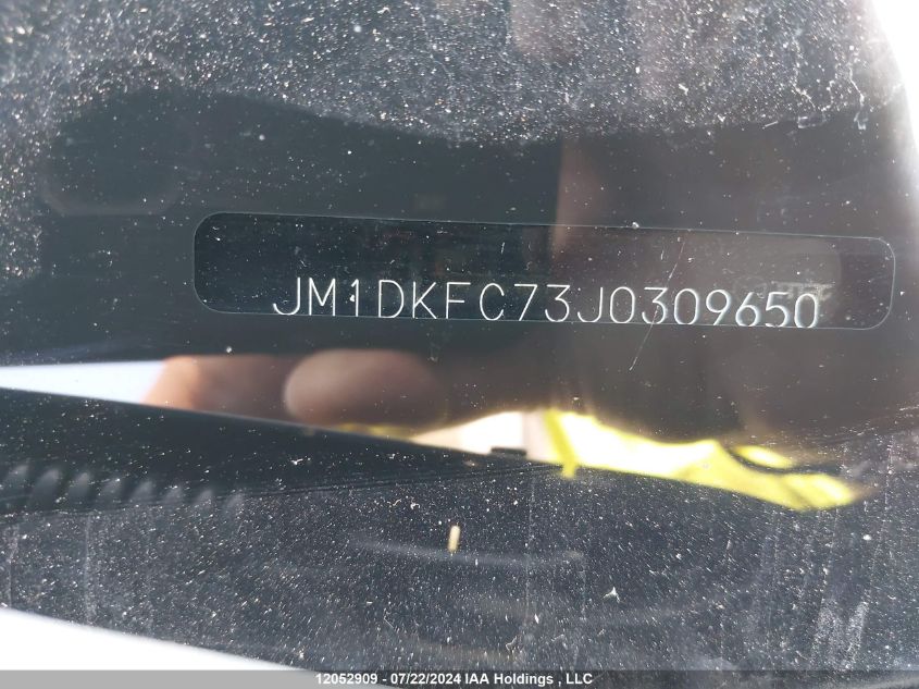 2018 Mazda Cx-3 VIN: JM1DKFC73J0309650 Lot: 12052909