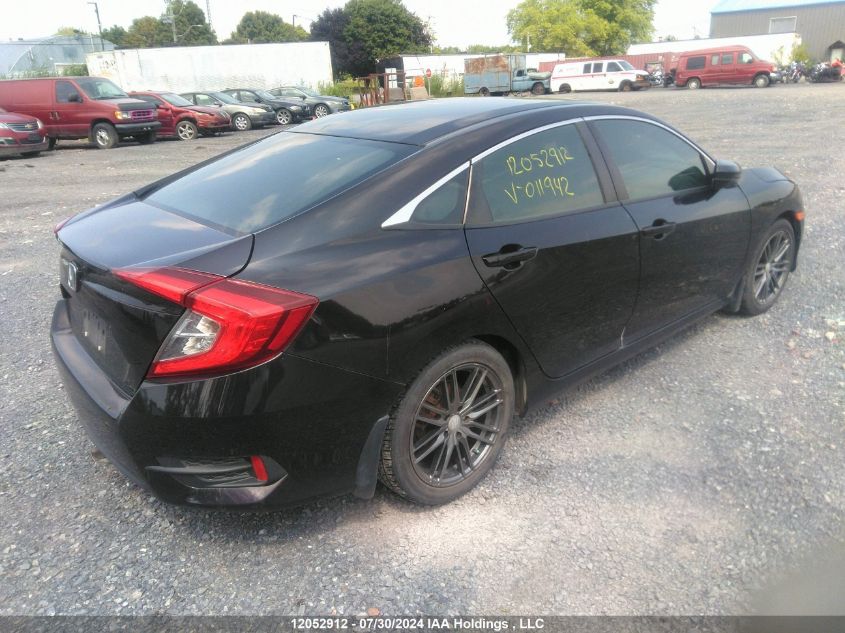 2016 Honda Civic Sedan VIN: 2HGFC2F57GH011942 Lot: 12052912