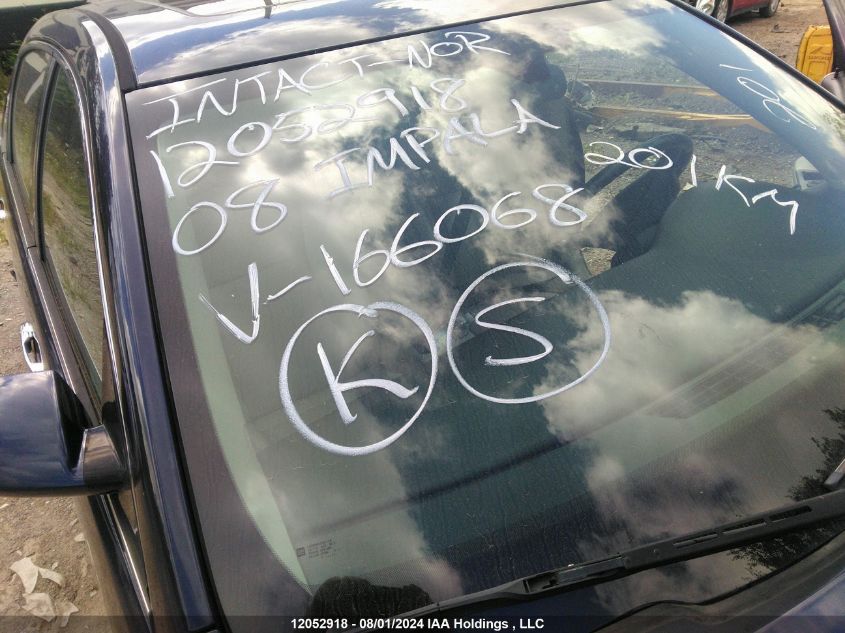 2008 Chevrolet Impala Ltz VIN: 2G1WU583089166068 Lot: 12052918