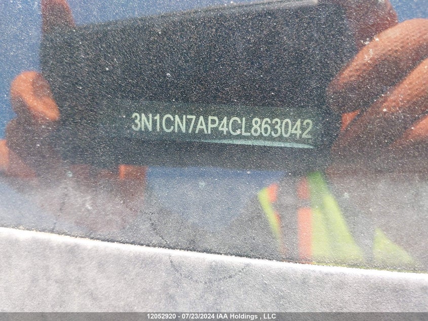 2012 Nissan Versa VIN: 3N1CN7AP4CL863042 Lot: 12052920