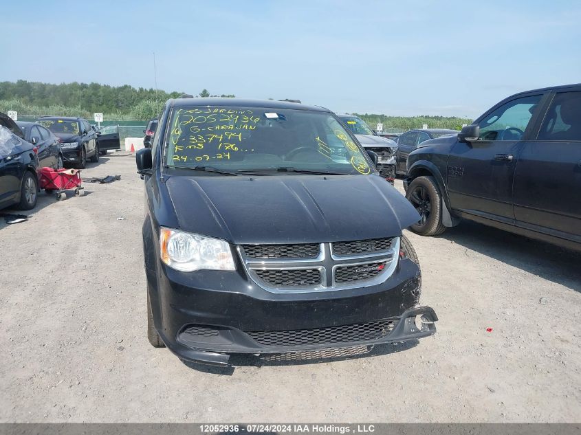 2016 Dodge Grand Caravan Se VIN: 2C4RDGBG4GR337494 Lot: 12052936