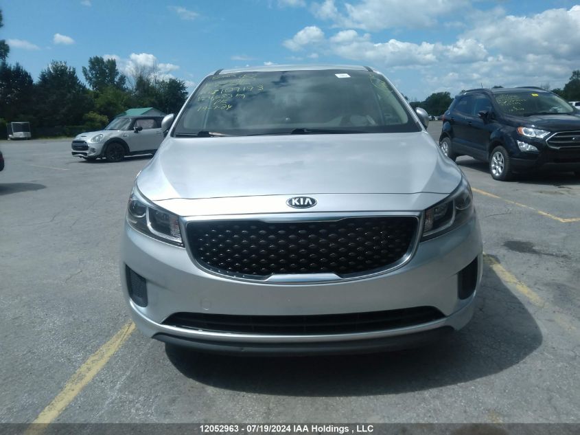 2016 Kia Sedona L VIN: KNDMA5C10G6109193 Lot: 12052963