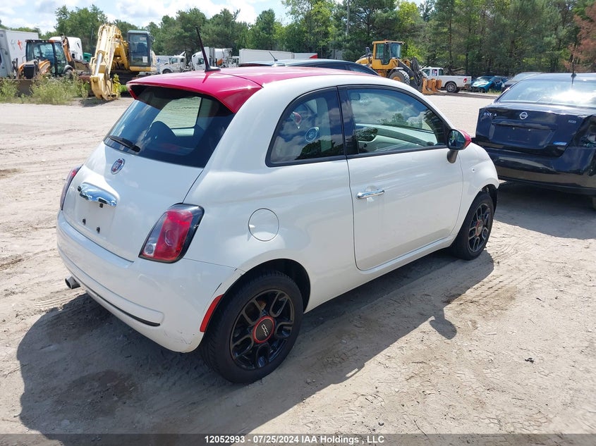 2015 Fiat 500 Pop VIN: 3C3CFFAR7FT662752 Lot: 12052993
