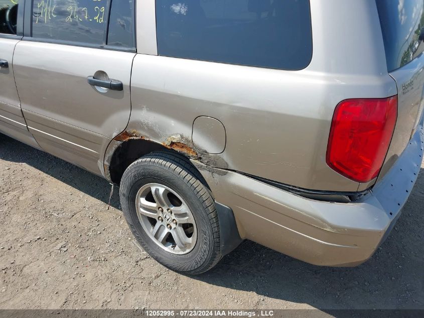 2003 Honda Pilot Exl VIN: 2HKYF18523H007420 Lot: 12052995