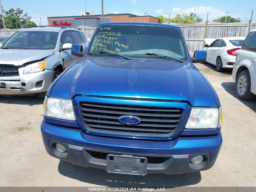 2008 Ford Ranger VIN: 1FTYR44U98PA10316 Lot: 12053015