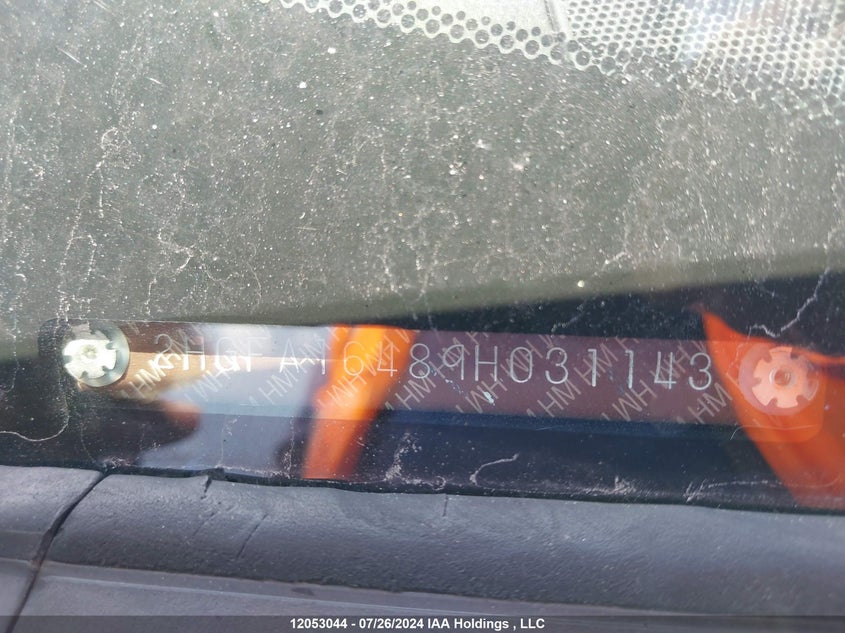 2009 Honda Civic Dx-G VIN: 2HGFA16489H031143 Lot: 12053044