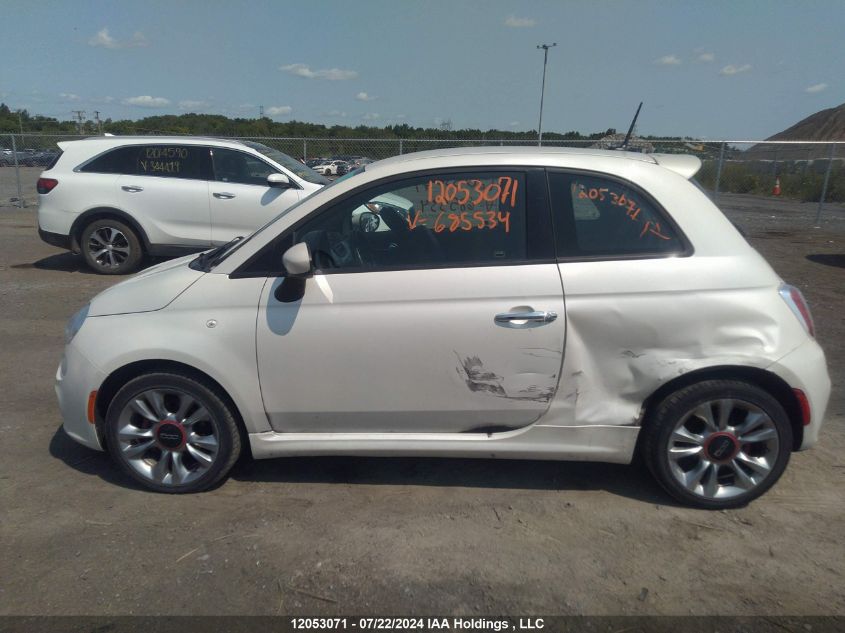 2015 Fiat 500 Sport VIN: 3C3CFFBR4FT685534 Lot: 12053071