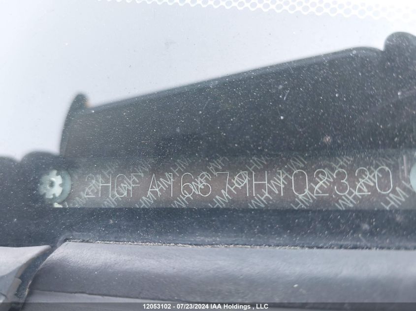 2009 Honda Civic VIN: 2HGFA16679H102320 Lot: 12053102