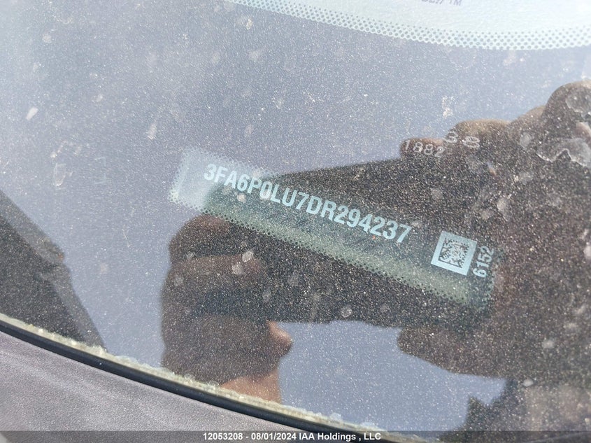 2013 Ford Fusion Se Hybrid VIN: 3FA6P0LU7DR294237 Lot: 12053208