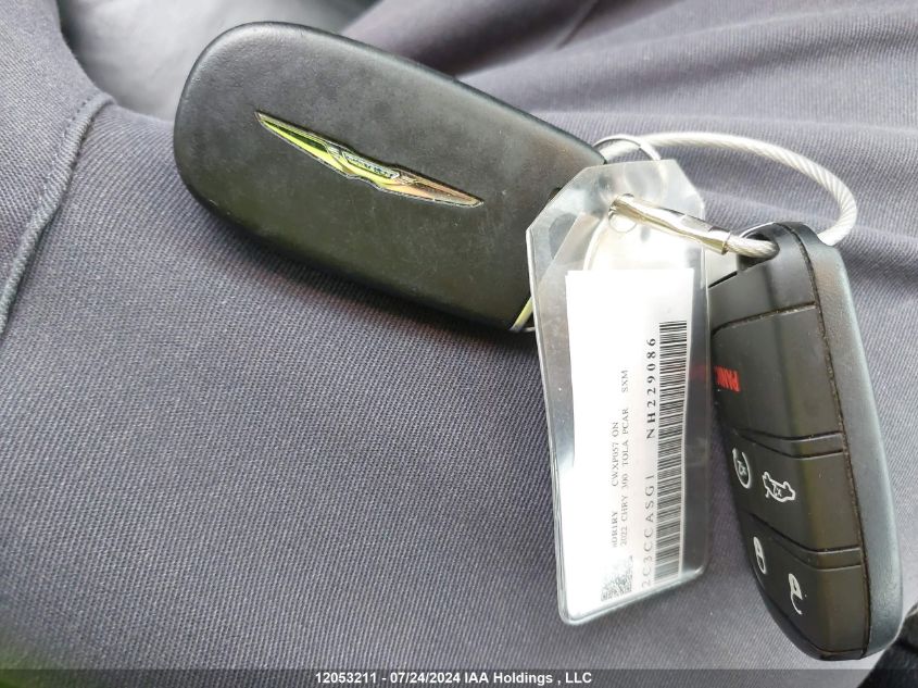 2022 Chrysler 300 Touring L VIN: 2C3CCASG1NH229086 Lot: 12053211