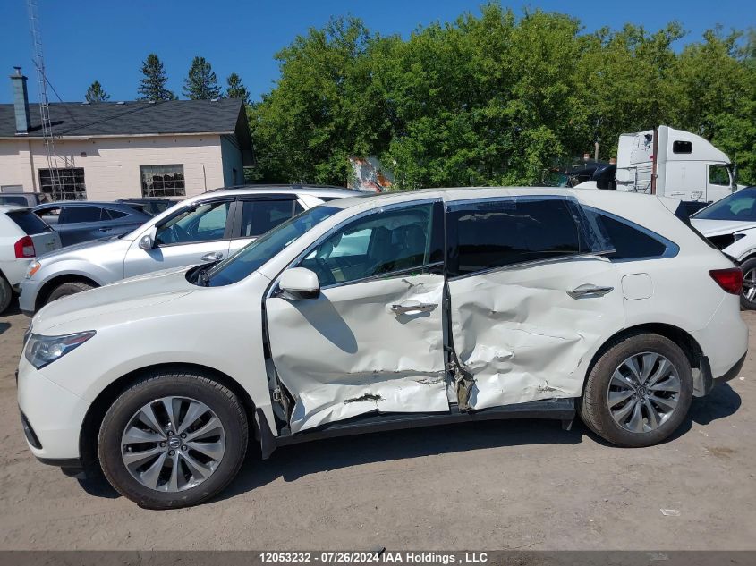 2016 Acura Mdx VIN: 5FRYD4H43GB507541 Lot: 12053232