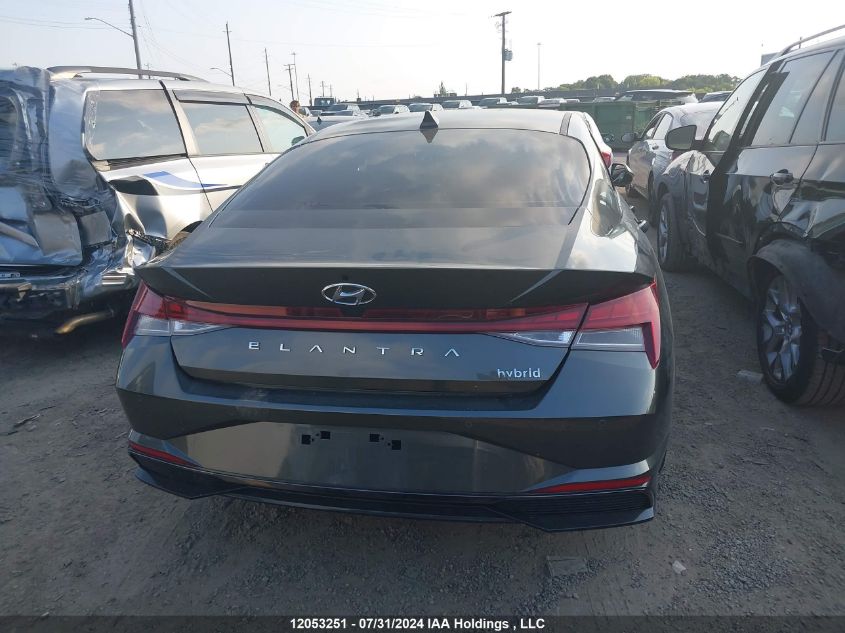 2023 Hyundai Elantra Hybrid Luxury VIN: KMHLN4AJ7PU086421 Lot: 12053251