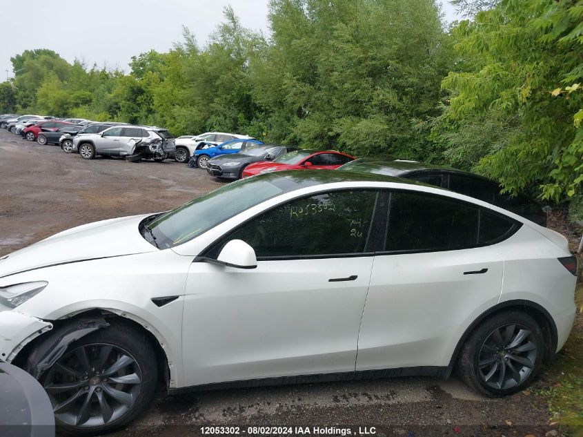 2022 Tesla Model Y VIN: 7SAYGDEE2NF513126 Lot: 12053302