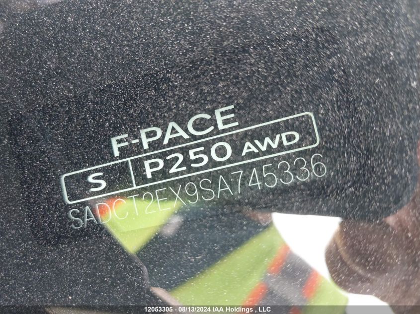 2025 Jaguar F-Pace VIN: SADCT2EX9SA745336 Lot: 12053305