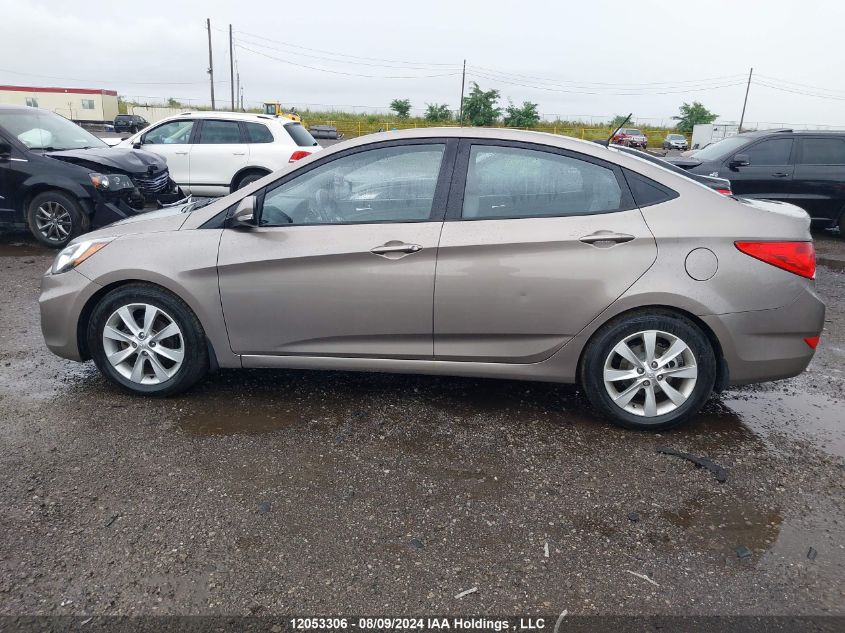 2013 Hyundai Accent Gls VIN: KMHCU4AE8DU374885 Lot: 12053306