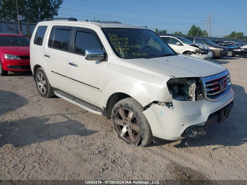 2014 Honda Pilot Touring VIN: 5FNYF4H93EB501209 Lot: 12053319