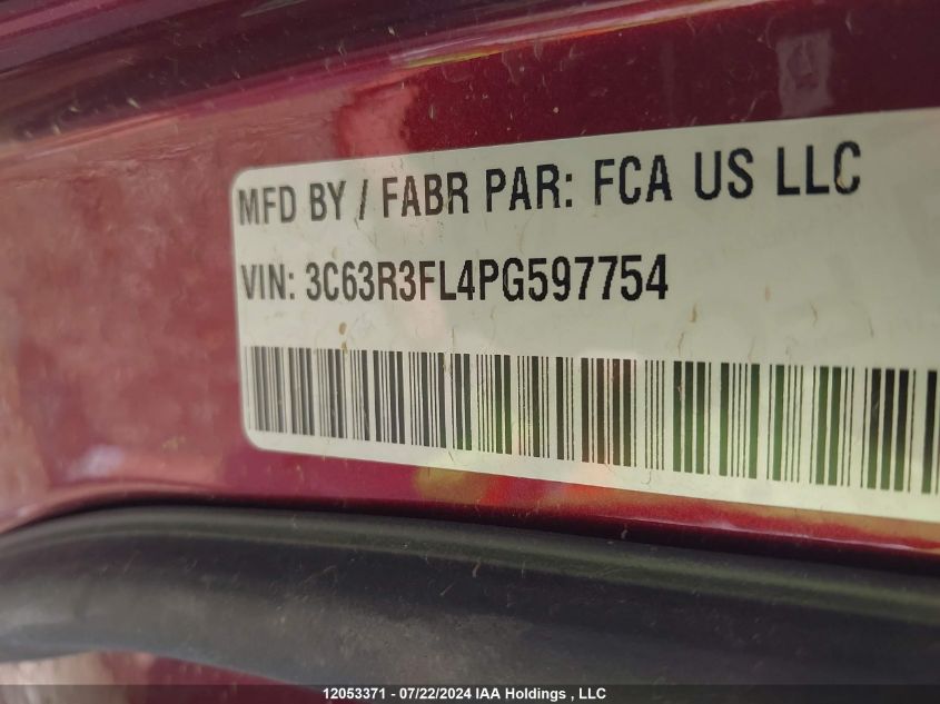 2023 Ram 3500 Limited Longhorn VIN: 3C63R3FL4PG597754 Lot: 12053371