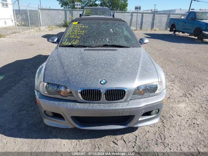 2005 BMW M3 VIN: WBSBR93415PK08445 Lot: 12053387