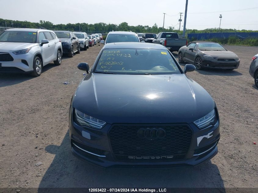 2016 Audi A7 VIN: WAU3GAFCXGN182803 Lot: 12053422