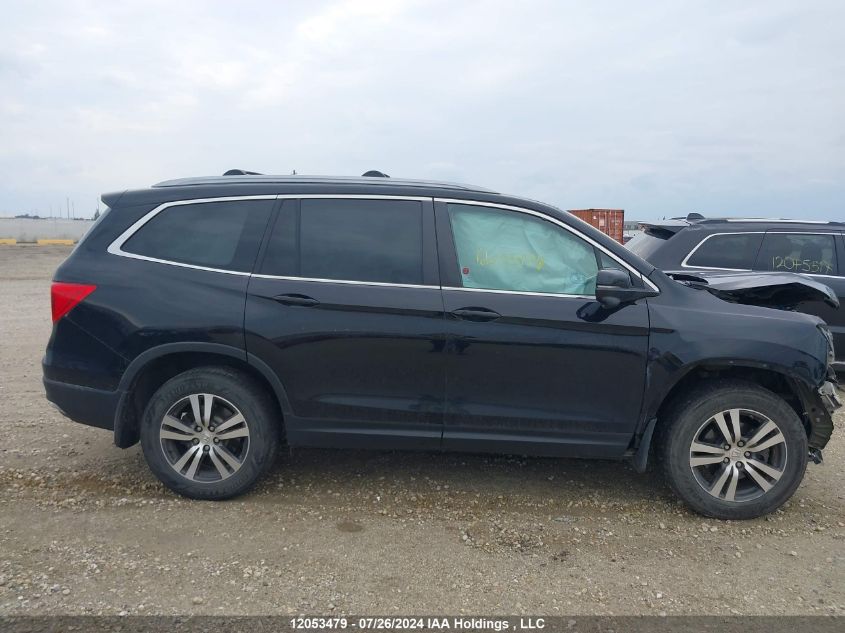 2017 Honda Pilot Exln VIN: 5FNYF6H72HB502821 Lot: 12053479