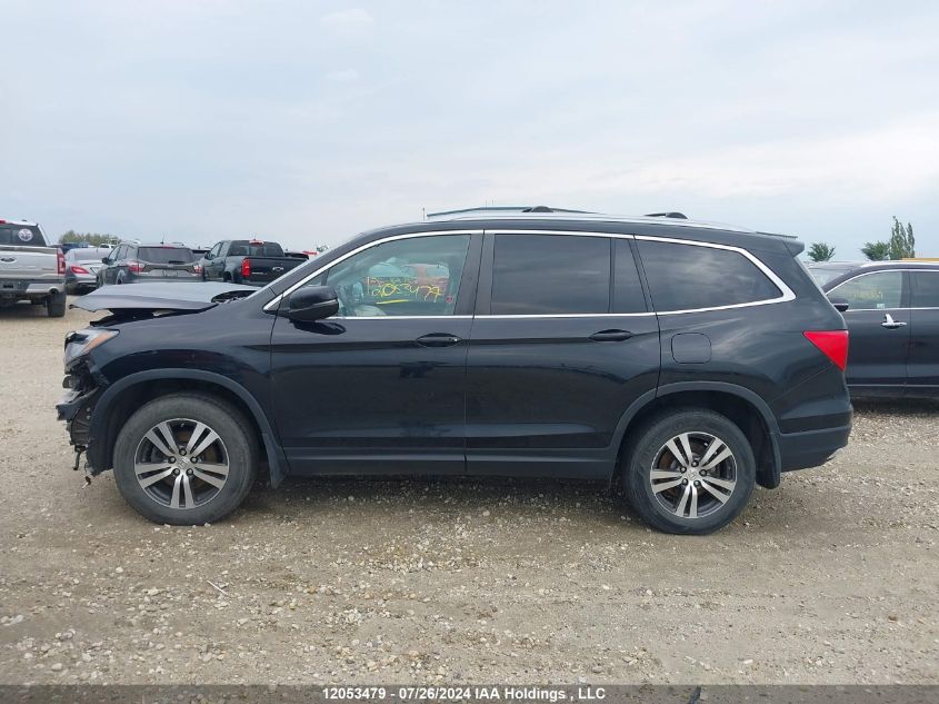 2017 Honda Pilot Exln VIN: 5FNYF6H72HB502821 Lot: 12053479