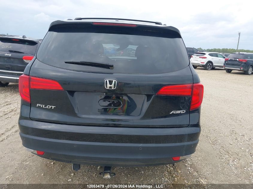 2017 Honda Pilot Exln VIN: 5FNYF6H72HB502821 Lot: 12053479