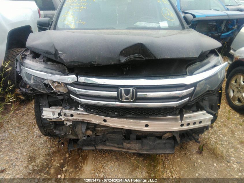 2017 Honda Pilot Exln VIN: 5FNYF6H72HB502821 Lot: 12053479