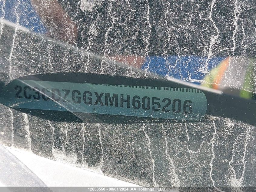 2021 Dodge Challenger Sxt VIN: 2C3CDZGGXMH605206 Lot: 12053550