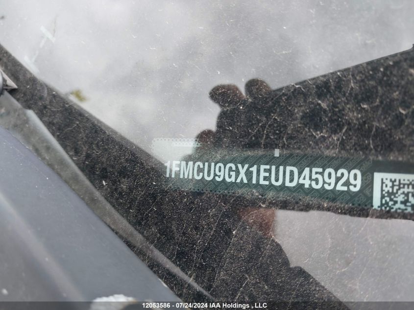 2014 Ford Escape Se VIN: 1FMCU9GX1EUD45929 Lot: 12053586