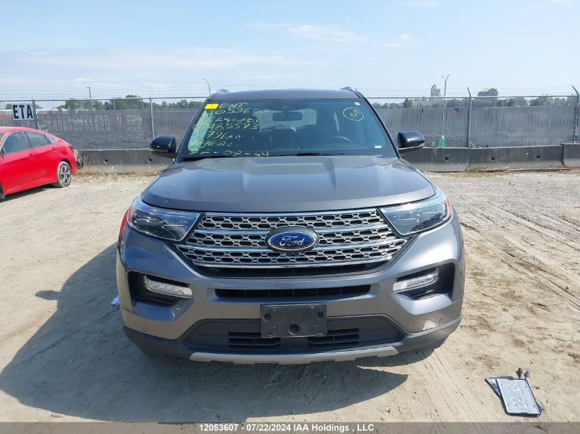 2022 Ford Explorer Limited VIN: 1FMSK8FH2NGA85593 Lot: 12053607