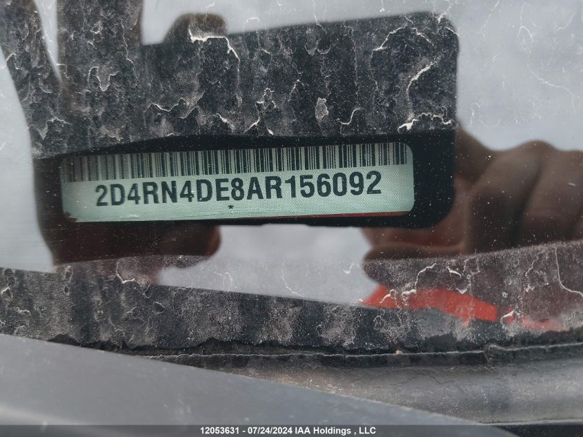 2010 Dodge Grand Caravan Se VIN: 2D4RN4DE8AR156092 Lot: 12053631