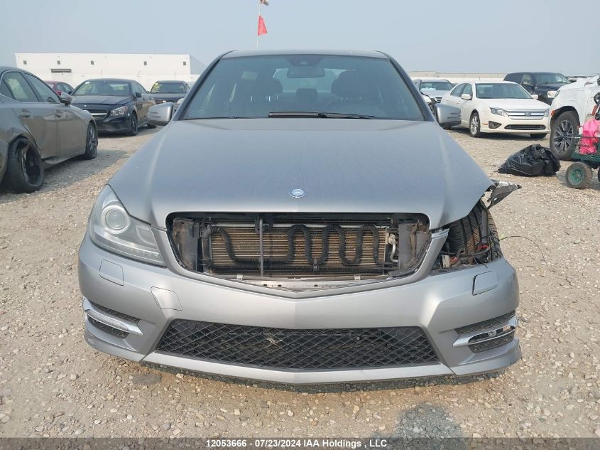 2012 Mercedes-Benz C-Class VIN: WDDGF8BB0CA628106 Lot: 12053666