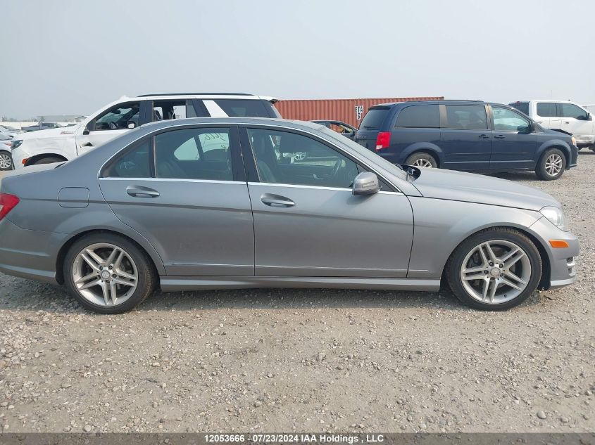 2012 Mercedes-Benz C-Class VIN: WDDGF8BB0CA628106 Lot: 12053666