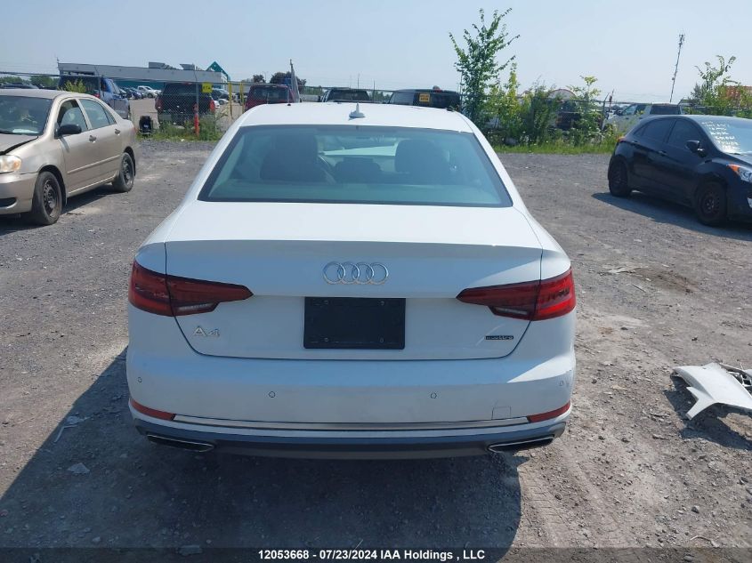 2019 Audi A4 VIN: WAUCNAF4XKN002940 Lot: 12053668