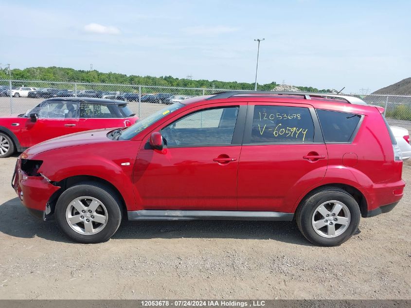 2011 Mitsubishi Outlander Es VIN: JA4AS2AW7BU605944 Lot: 12053678