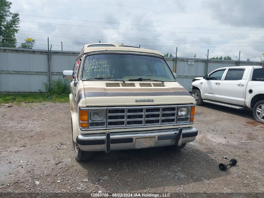 1987 Dodge Ram Van B250 VIN: 2B6HB23T8HK221620 Lot: 12053705