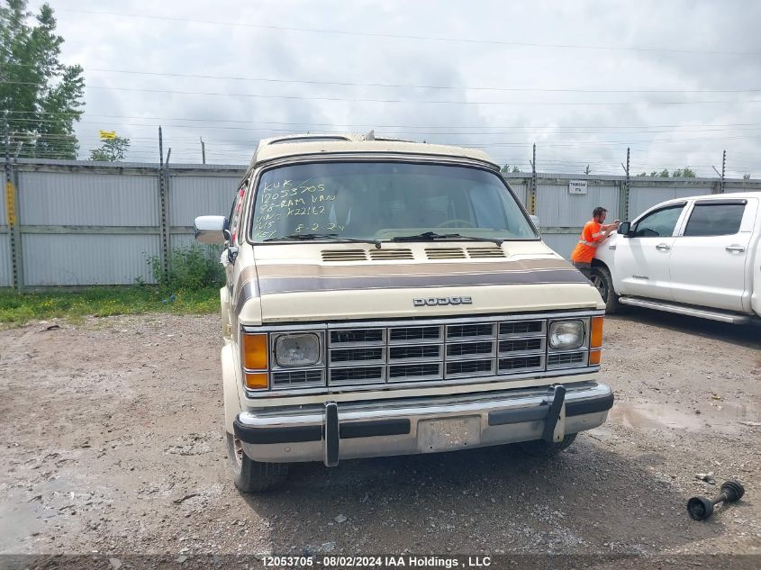 1987 Dodge Ram Van B250 VIN: 2B6HB23T8HK221620 Lot: 12053705