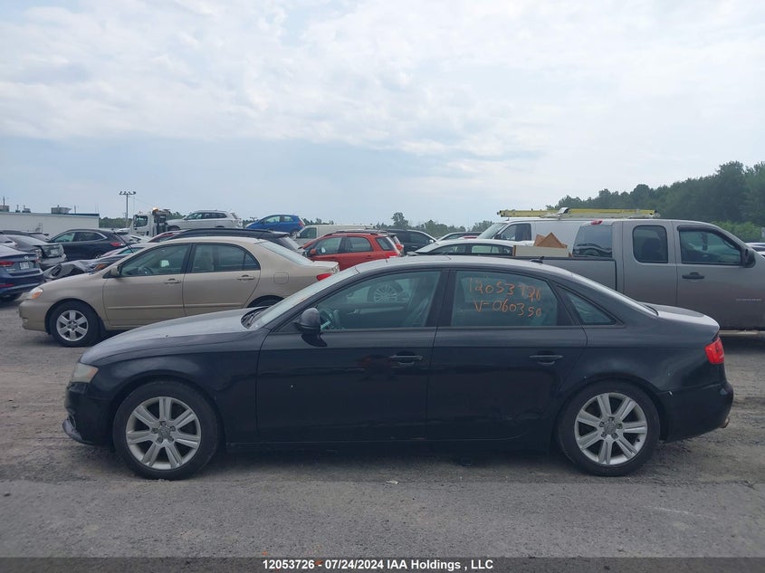 2009 Audi A4 VIN: WAULF68K49N060350 Lot: 12053726