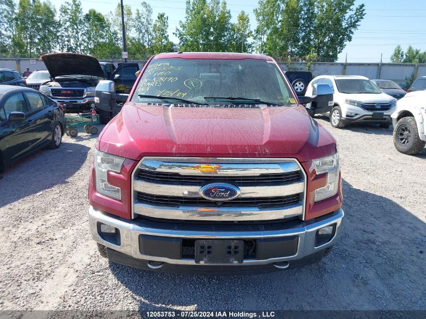 2017 Ford F-150 Lariat VIN: 1FTFW1EF6HFA78190 Lot: 12053753