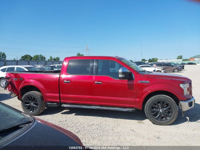 2017 Ford F-150 Lariat VIN: 1FTFW1EF6HFA78190 Lot: 12053753