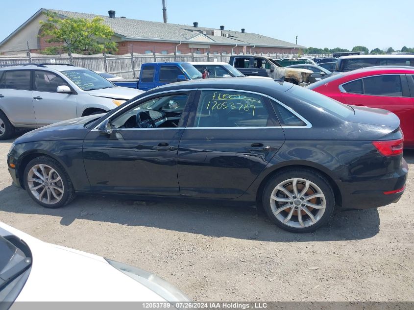 2017 Audi A4 VIN: WAUBNAF46HN015818 Lot: 12053789