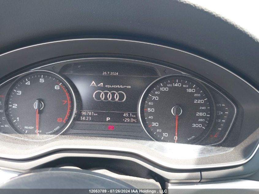 2017 Audi A4 VIN: WAUBNAF46HN015818 Lot: 12053789