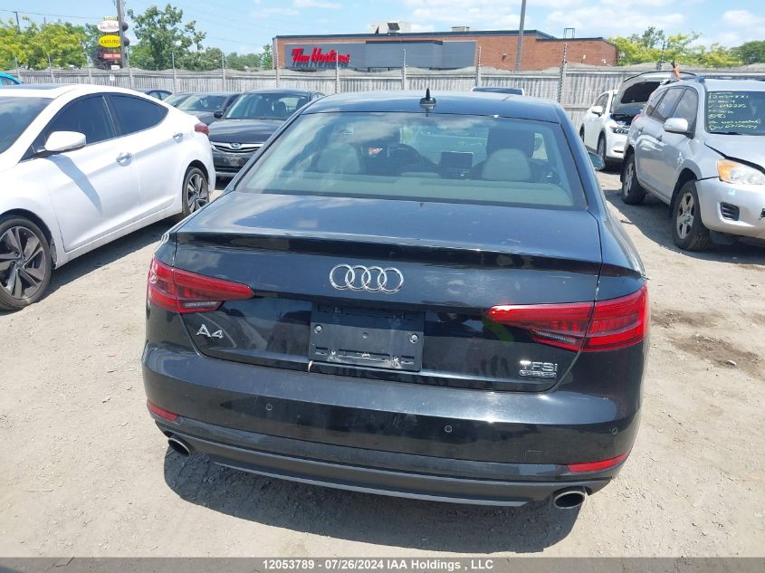 2017 Audi A4 VIN: WAUBNAF46HN015818 Lot: 12053789