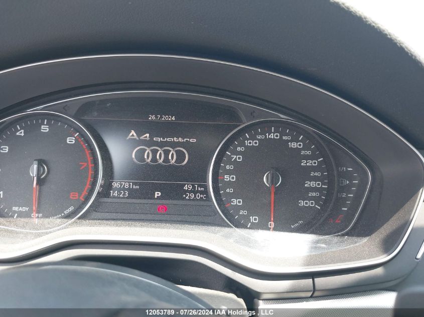 2017 Audi A4 VIN: WAUBNAF46HN015818 Lot: 12053789