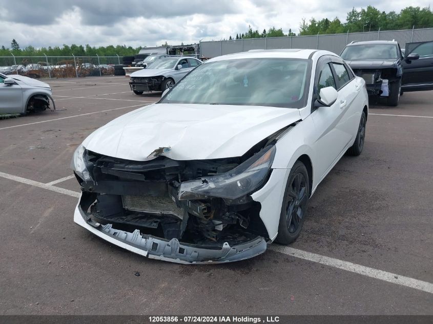 2021 Hyundai Elantra Preferred Ivt With Sun And Tech Package VIN: KMHLM4AG1MU076423 Lot: 12053856