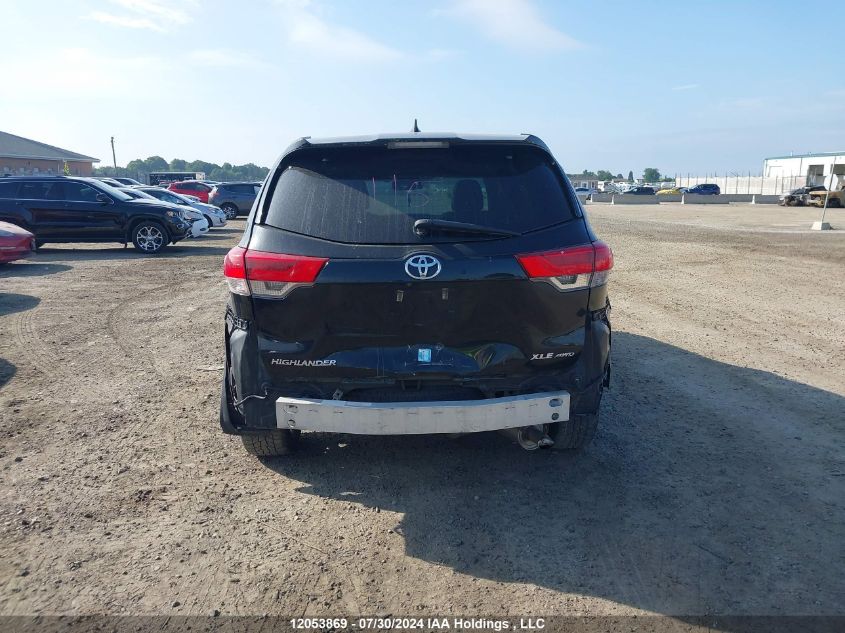 2017 Toyota Highlander VIN: 5TDJZRFH9HS383747 Lot: 12053869