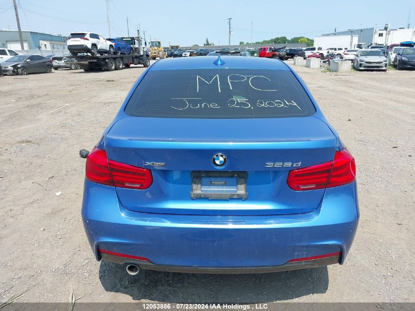 2017 BMW 328 D xDrive VIN: WBA8F1C5XHK825684 Lot: 12053886