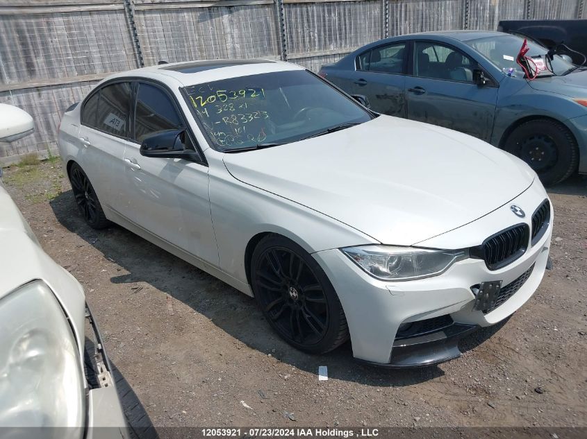 2014 BMW 328I xDrive VIN: WBA3B3G53ENR83323 Lot: 12053921