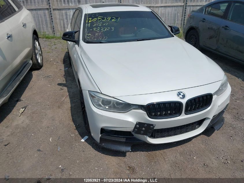 2014 BMW 328I xDrive VIN: WBA3B3G53ENR83323 Lot: 12053921