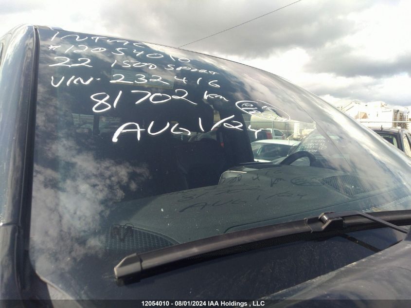 2022 Ram 1500 Sport VIN: 1C6SRFVT8NN232416 Lot: 12054010